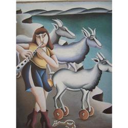 YUVAL MAHLER Litho Zodiac Aries
