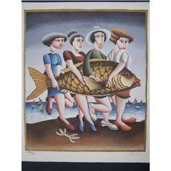 YUVAL MAHLER Litho Zodiac Pisces