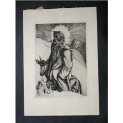 Rudolph RIESTER Etching German Bible