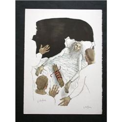 GEORGES ROHNER Litho French Art 1961
