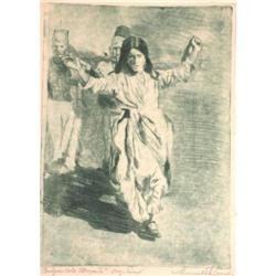 MARCEL RONAY Etching Hungarian Art