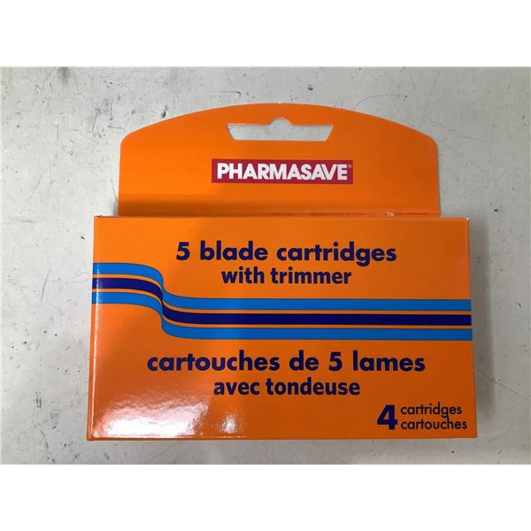 Pharmasave 5 Blade Cartridges with Trimmer (3 x 4)