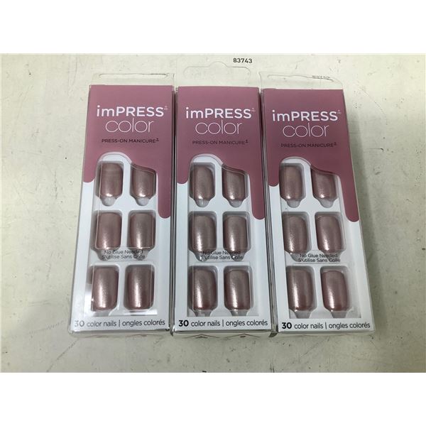 imPRESS Color Press-on Nails (3 x 30)