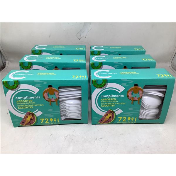 Compliments Assorted Plastic Cutlery (6 x 72)
