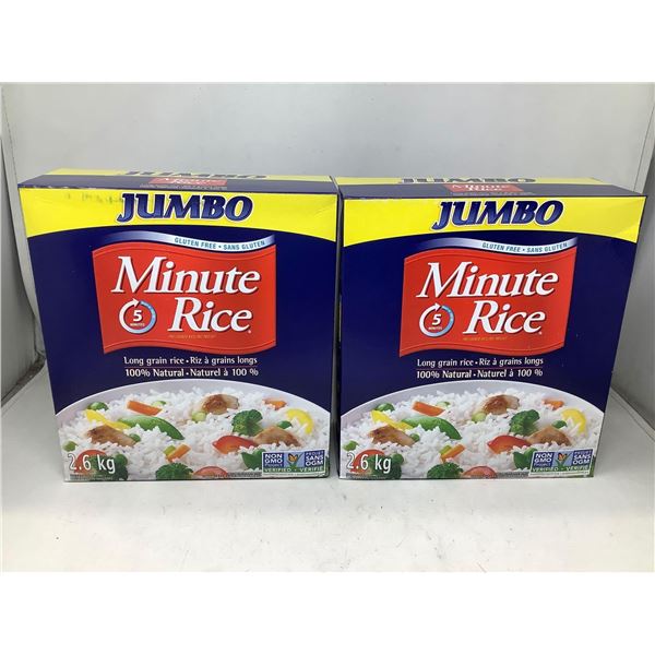 Jumbo Minute Rice (2 x 2.6kg)