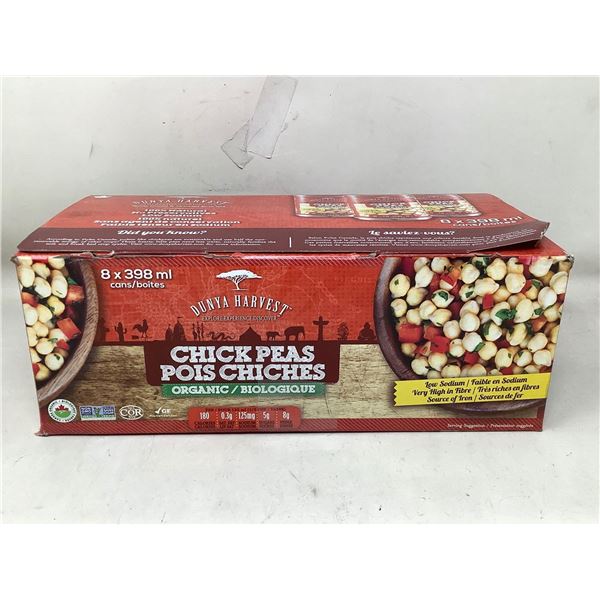 Dunya Harvest Organic Chick Peas (8 x 398ml)