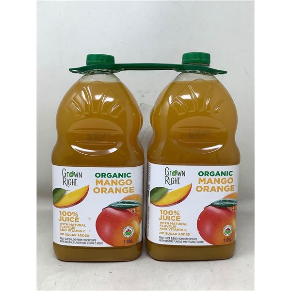 Grown Right Organic Mango Juice (2 x 1.89L)