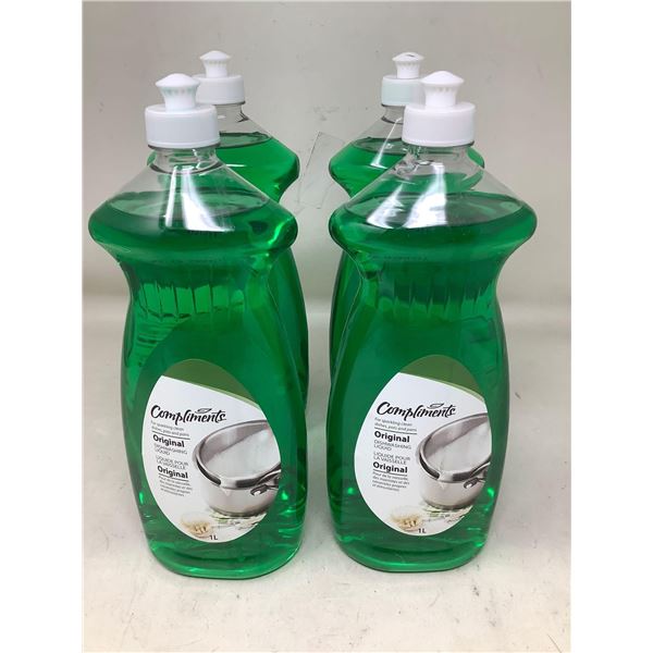 Compliments Original Dishwashing Liquid (4 x 1L)
