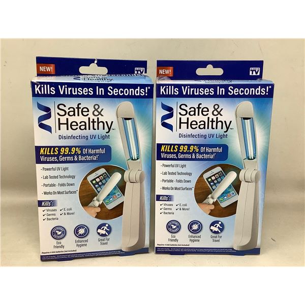 Safe & Healthy Disinfecting UV Light (2ct)