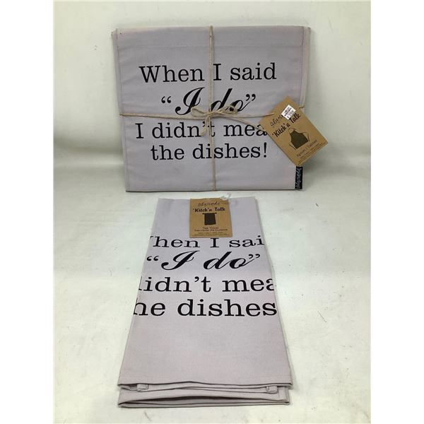 Kitch 'n Talk Apron and Tea Towel