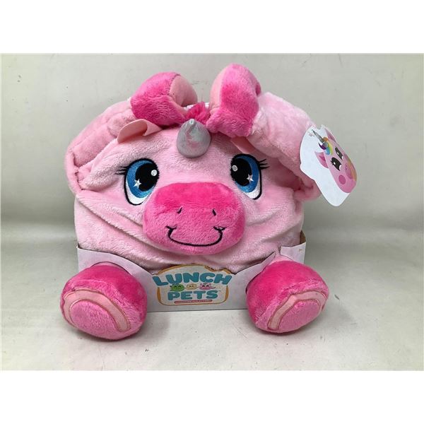 Lunch Pets Plush Lunchbox- Pink