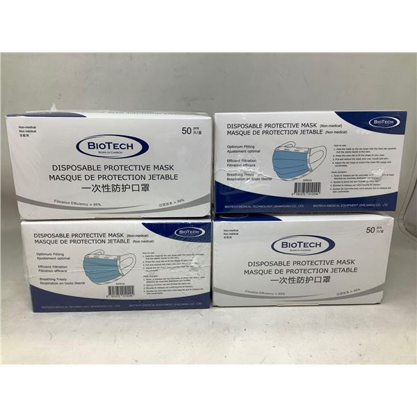 BioTech Disposable Protective Mask (4 x 50)