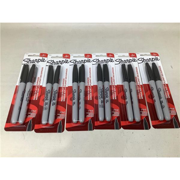 Sharpie Fine Permanent Markers (6 x 2)