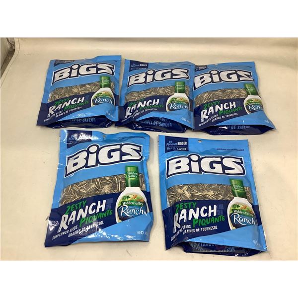 Bigs Sunflower Seeds- Zesty Ranch (5 x 140g)