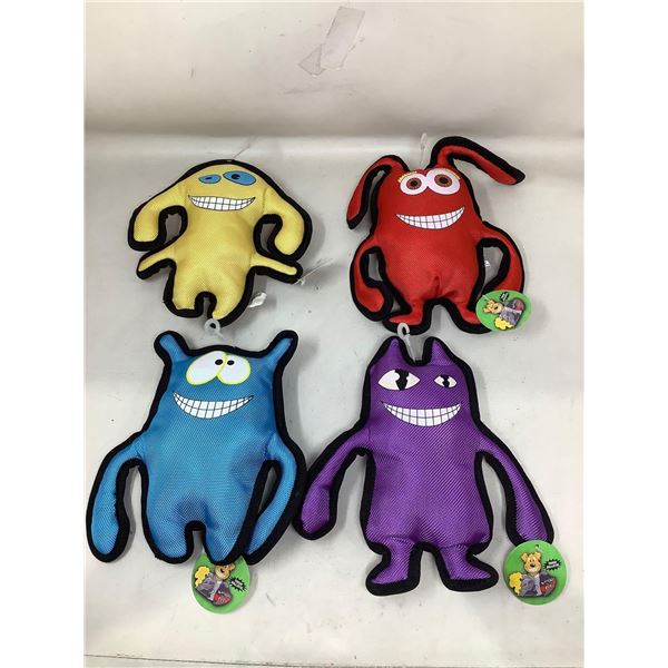 Pet Knight Canvas Squeaker Toys (4ct)