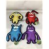 Image 1 : Pet Knight Canvas Squeaker Toys (4ct)