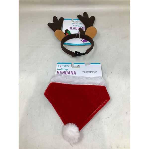 Pet Christmas Headband and Bandana