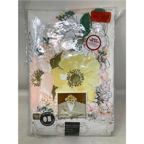 Floral Tablecloth (60in x 120in)
