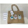 Image 3 : Easter Egg Jute Bags (7- 11in x 9inx 3in)
