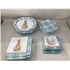Image 1 : Lot of Easter Disposable Assorted Plates and Napkins