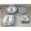 Image 2 : Lot of Easter Disposable Assorted Plates and Napkins