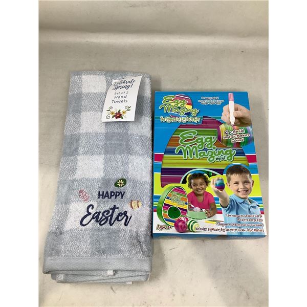 Easter Hand Towels and Decorating Kit
