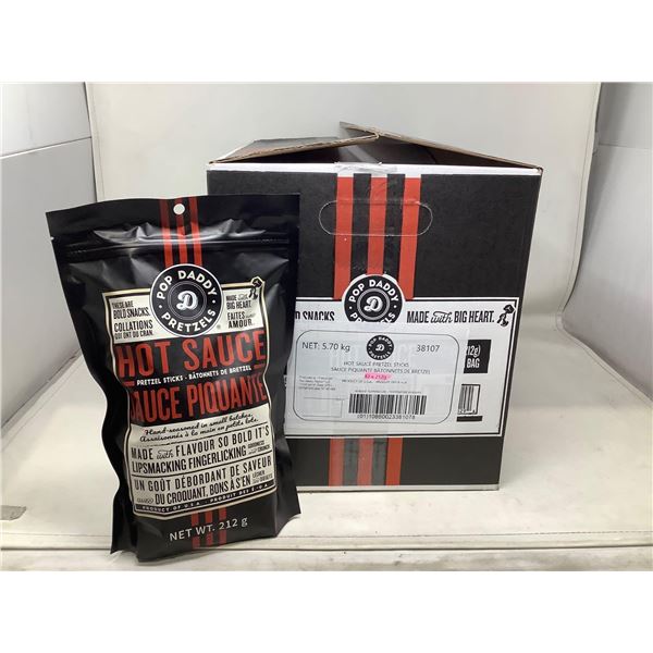 Pop Daddy Pretzels- Hot Sauce (12 x 212g)