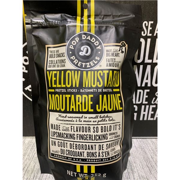 POP Dad Pretzels Yellow Mustard (12 X 212G)