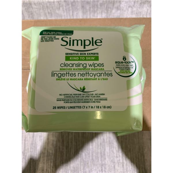 Simple Cleansing Wipes (6 X 25)