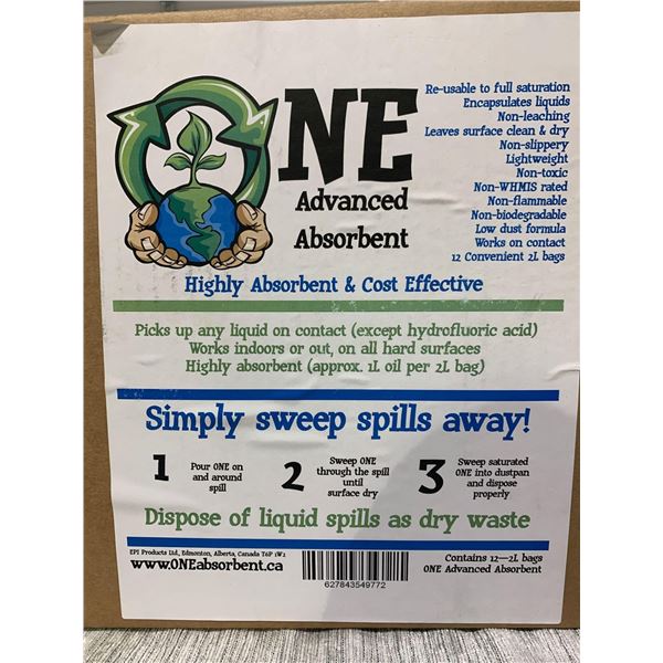 Case Lot of One Absorbent Floor Sweep Compound 12 x 2L