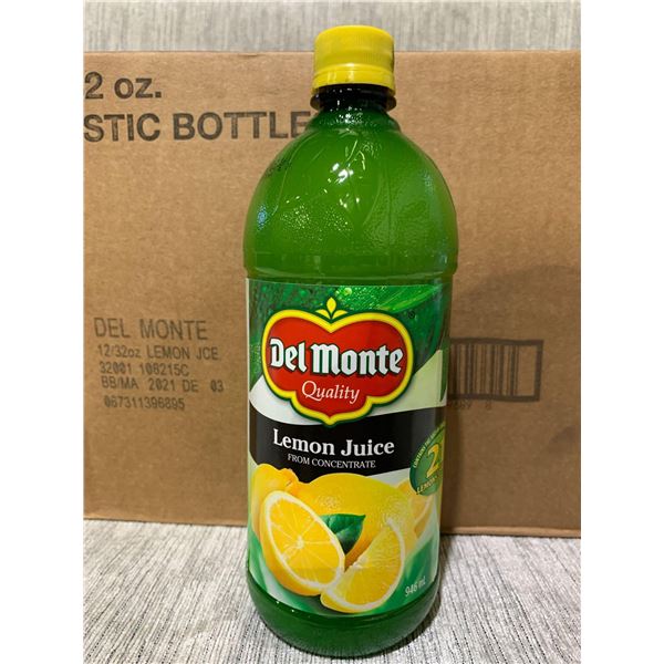 Del Monte Lemon Juice (12 X 32OZ)