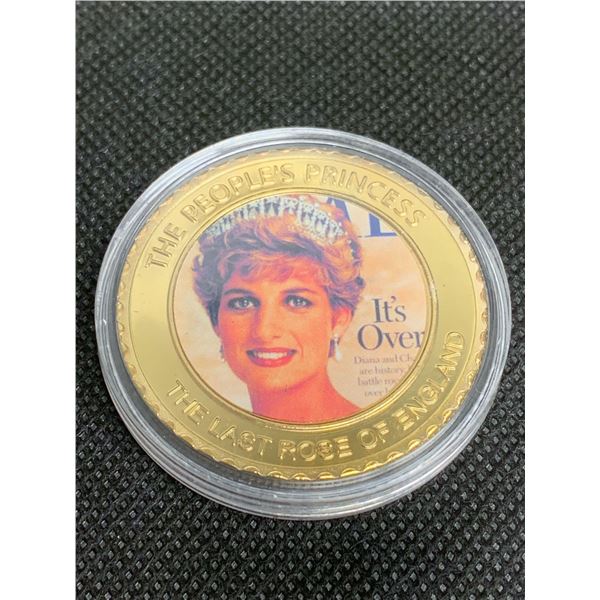 Princess Diana The last rose of England commemorative collector Coin 1961-1997 NEW in Case Coin 3 of