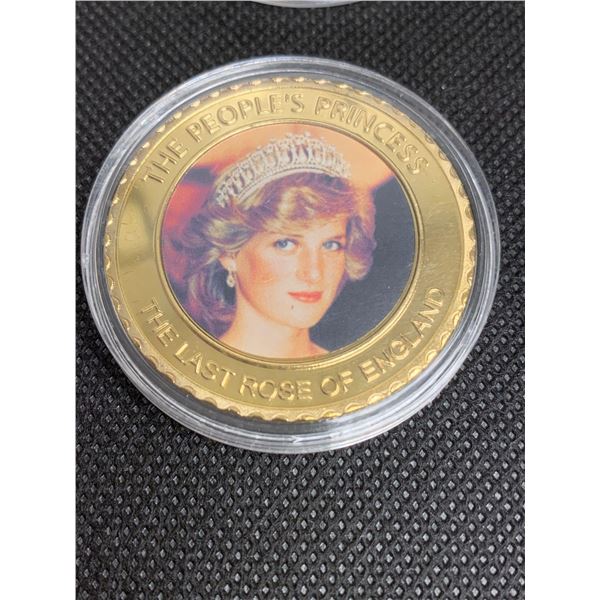 Princess Diana The last rose of England commemorative collector Coin 1961-1997 NEW in Case Coin 4 of