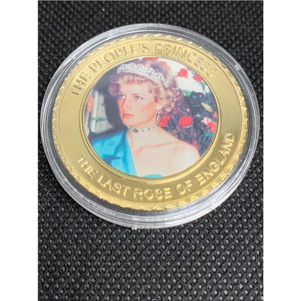 Princess Diana The last rose of England commemorative collector Coin 1961-1997 NEW in Case Coin 5 of