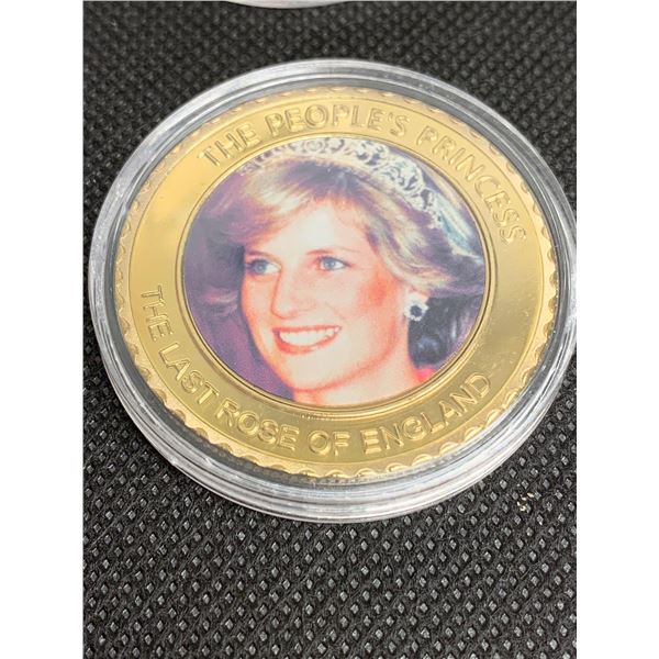 Princess Diana The last rose of England commemorative collector Coin 1961-1997 NEW in Case Coin 6 of
