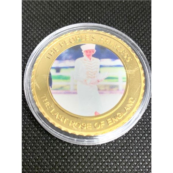 Princess Diana The last rose of England commemorative collector Coin 1961-1997 NEW in Case Coin 7 of