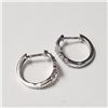 Image 1 : 10K White Gold Diamond (0.05ct) Earrings $1470
