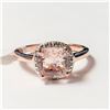 Image 1 : Silver Morganite Ring (~Size 7)(Ring is resizable for $40) (~length inches), Suggested Retail $400