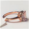 Image 3 : Silver Morganite Ring (~Size 7)(Ring is resizable for $40) (~length inches), Suggested Retail $400