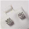 Image 2 : 14K White Gold Diamond (0.8Ct,I2-3,G-H) Earrings $2765