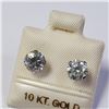 Image 2 : 10K White Gold White Moissanite(1.65ct) Earrings $1165