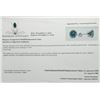 Image 3 : 10K White Gold Vivid Greenish Blue Moissanite(1.5ct) Earrings $1500