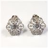 Image 1 : 10K White Gold Cz Earrings (~Size )(Ring is resizable for $40) (~length inches) (~weight 1.5g), Sugg