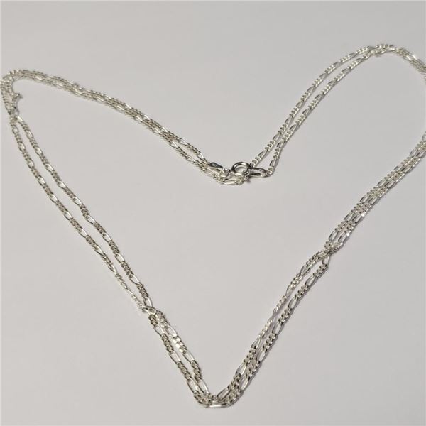 Silver 36" 5G Necklace (~Size )(Ring is resizable for $40) (~length inches), Suggested Retail Value 
