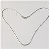 Image 1 : Silver 15" 5G Necklace (~Size )(Ring is resizable for $40) (~length inches), Suggested Retail Value 