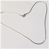 Image 2 : Silver 15" 5G Necklace (~Size )(Ring is resizable for $40) (~length inches), Suggested Retail Value 