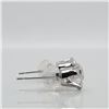 Image 3 : 10K White Gold White Moissanite(1.52ct) Earrings (~Size )(Ring is resizable for $40) (~length inches
