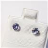 Image 3 : 10K Yellow Gold Tanzanite(0.6ct) Earrings (~Size )(Ring is resizable for $40) (~length inches), Made