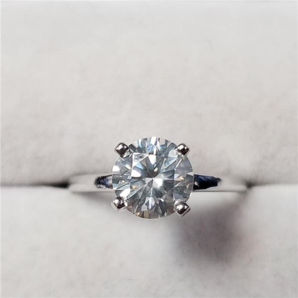 10K White Gold White Moissanite(1.05ct) Ring (~Size 6) $2100