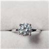 Image 1 : 10K White Gold White Moissanite(1.05ct) Ring (~Size 6) $2100